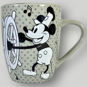 Disney Store Steamboat Willie Mickey Mouse Coffee Mug Ceramic Cup